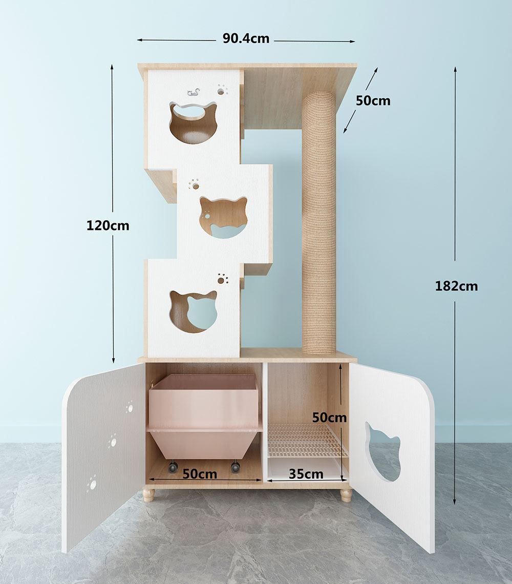 Tiragraffi: CatS Design "2 in 1 Kratzbaum & Klo" – Nuovo e nell'imballaggio originale da Mönchengladbach venduto da Zoopplier 1