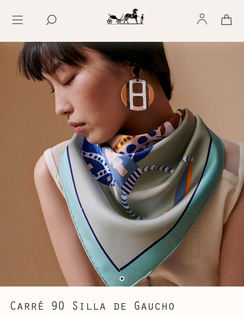 Hermès Foulard & Sciarpe: Hermès Carré 90 - Silla de Gaucho – Usato da St-George venduto da alaixee 1