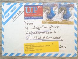 TR66 Enveloppe + Timbre Argentine 2001