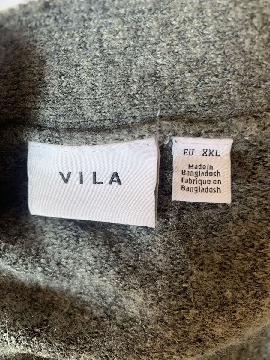 Vila Gilet & Giacche senza maniche: Strickgilet mit Bindegürtel von VILA Grau XXL – Usato da Ellikon an der Thur venduto da Bali1999 7