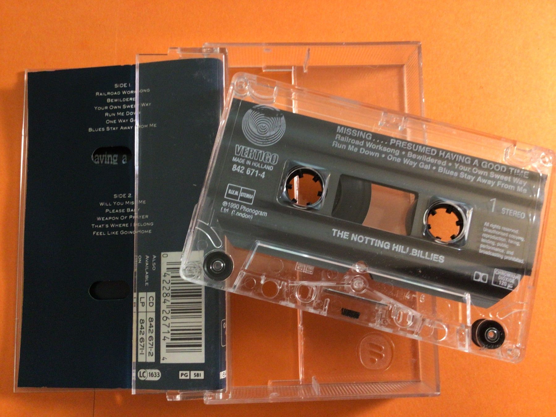 Musicassette: The Notting Hillbillies Kassette Missing...1990 – Usato da Steinach venduto da Quarkie 1