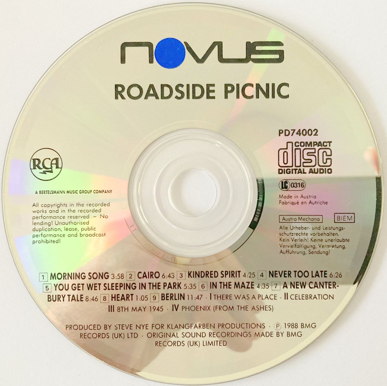 CDs: ROADSIDE - PICNIC (1 CD) – Gebraucht aus Bottens von hotter-than-hell 2
