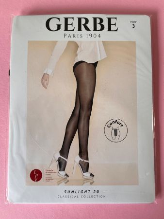 GERBE, Strumpfhose SUNLIGHT 20, Grösse M (3), Schwarz