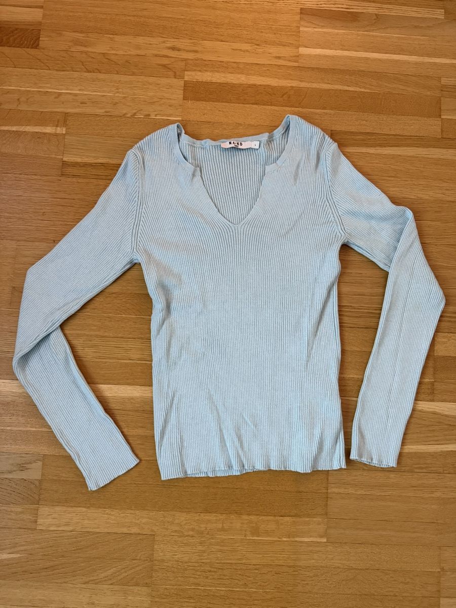 Na-kd Tops: NA-KD Ripp-Top, hellblau, Grösse L – Gebraucht aus Wohlen AG von Coco_91