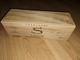 Wooden Champagne Box SALON Le Mesnil 1997 750ml 