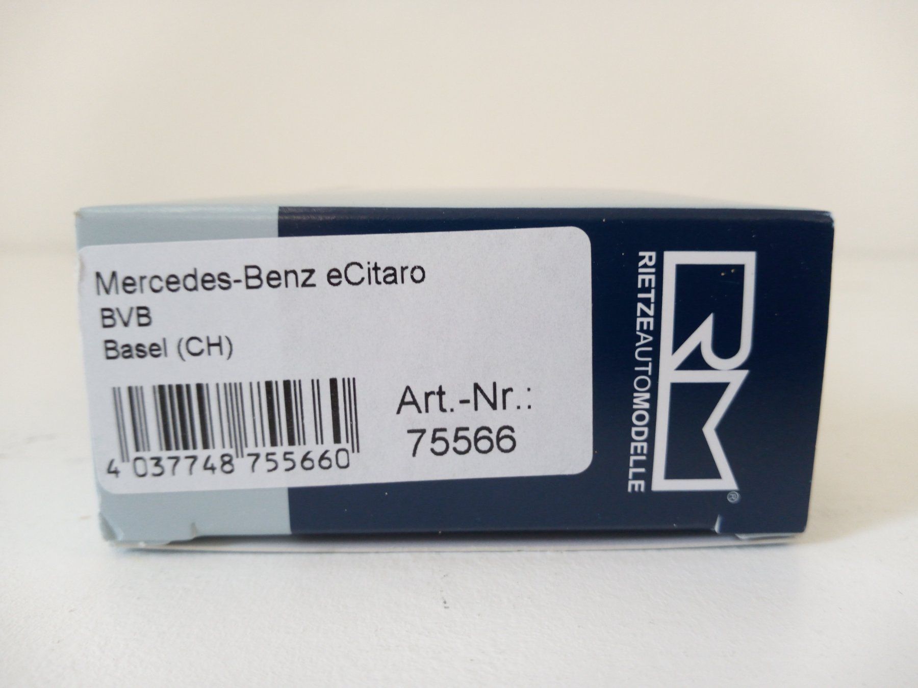 Rietze Modellini d'auto: Rietze 75566 MB eCitaro Linienbus BVB Basel – Nuovo e nell'imballaggio originale da Arlesheim venduto da Miniaturparadies 1
