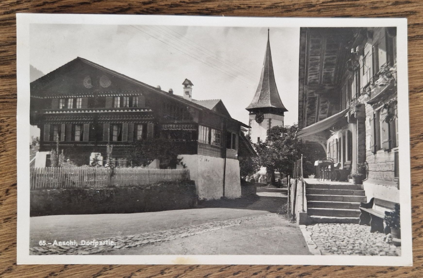 Cartoline postali: Aeschi Dorfpartie 1930 – Usato da Ebikon venduto da Donar50