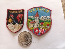 2 écussons brodés Verbier Valais 