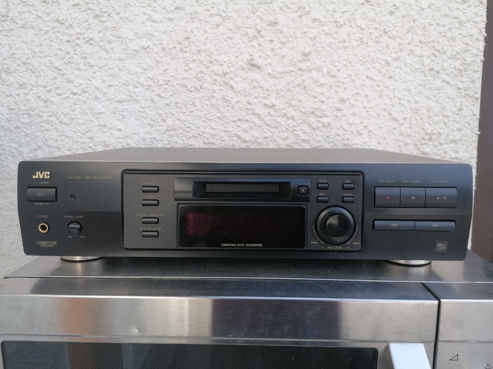 Lecteur Minidisc JVC (XM-228) noir - avec notice + Télécommande - BON