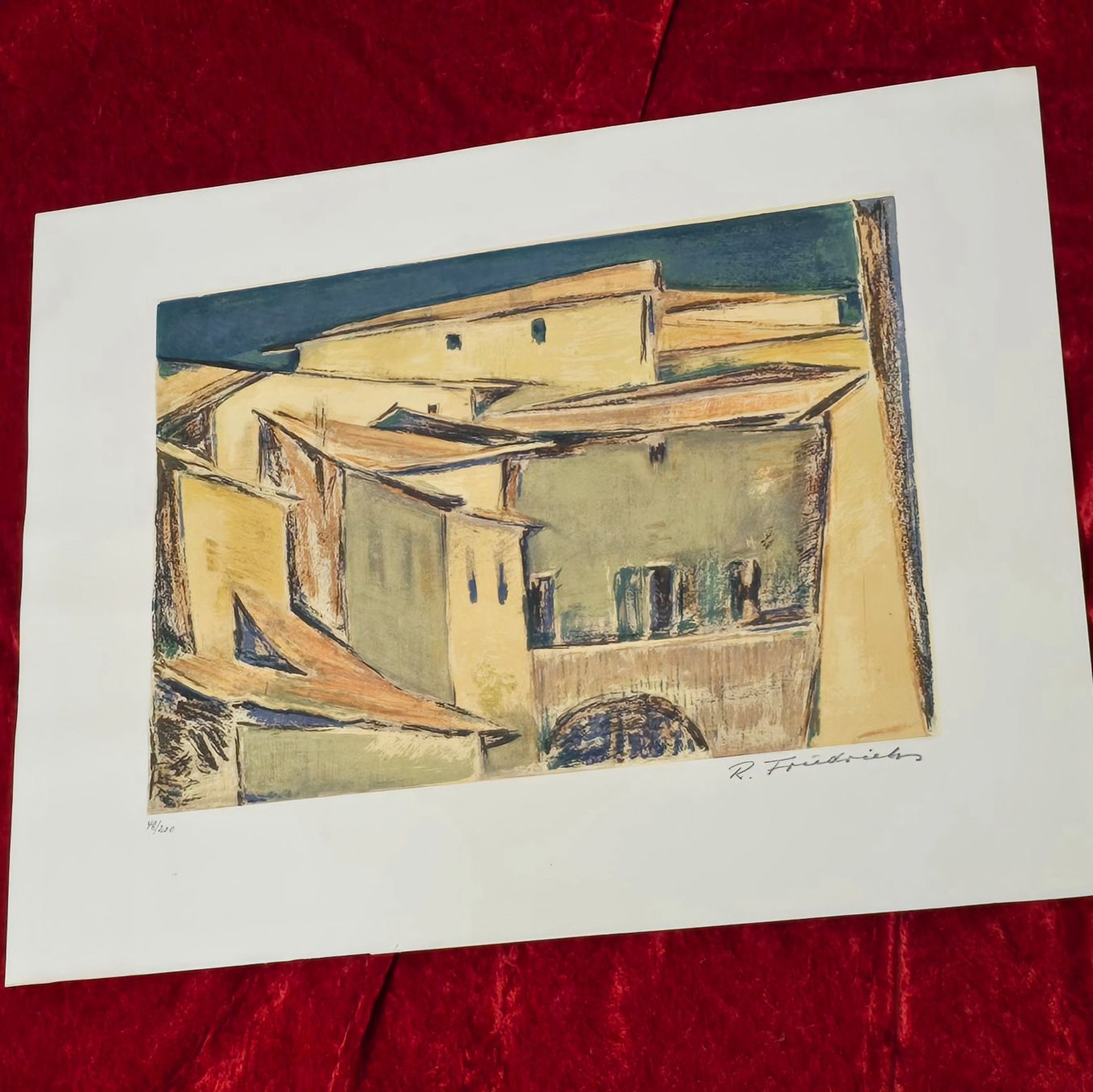 Grafiken & Lithographien: Original-Lithografie - Architekturkomposition - handsigniert – Gebraucht aus Reinach BL von Pendling 5