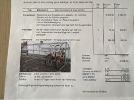 Velounterstand Microsun 6 Acrylglas feuerverzinkt 2.6m