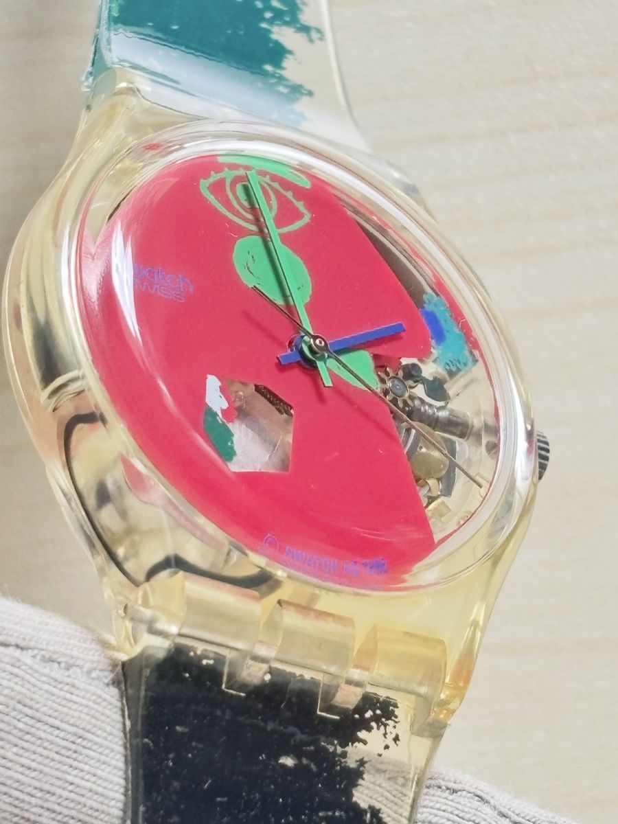 Swatch Orologi: Swatch Armbanduhr mit buntem Design  – Usato da Grenchen venduto da chththl 4