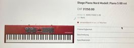 Nord Stage Piano Modell: 5 88 Tasten