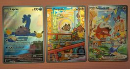 Pokémon 30th Trio Lapras 131 Morpeko 135 Fuecoco ex 147