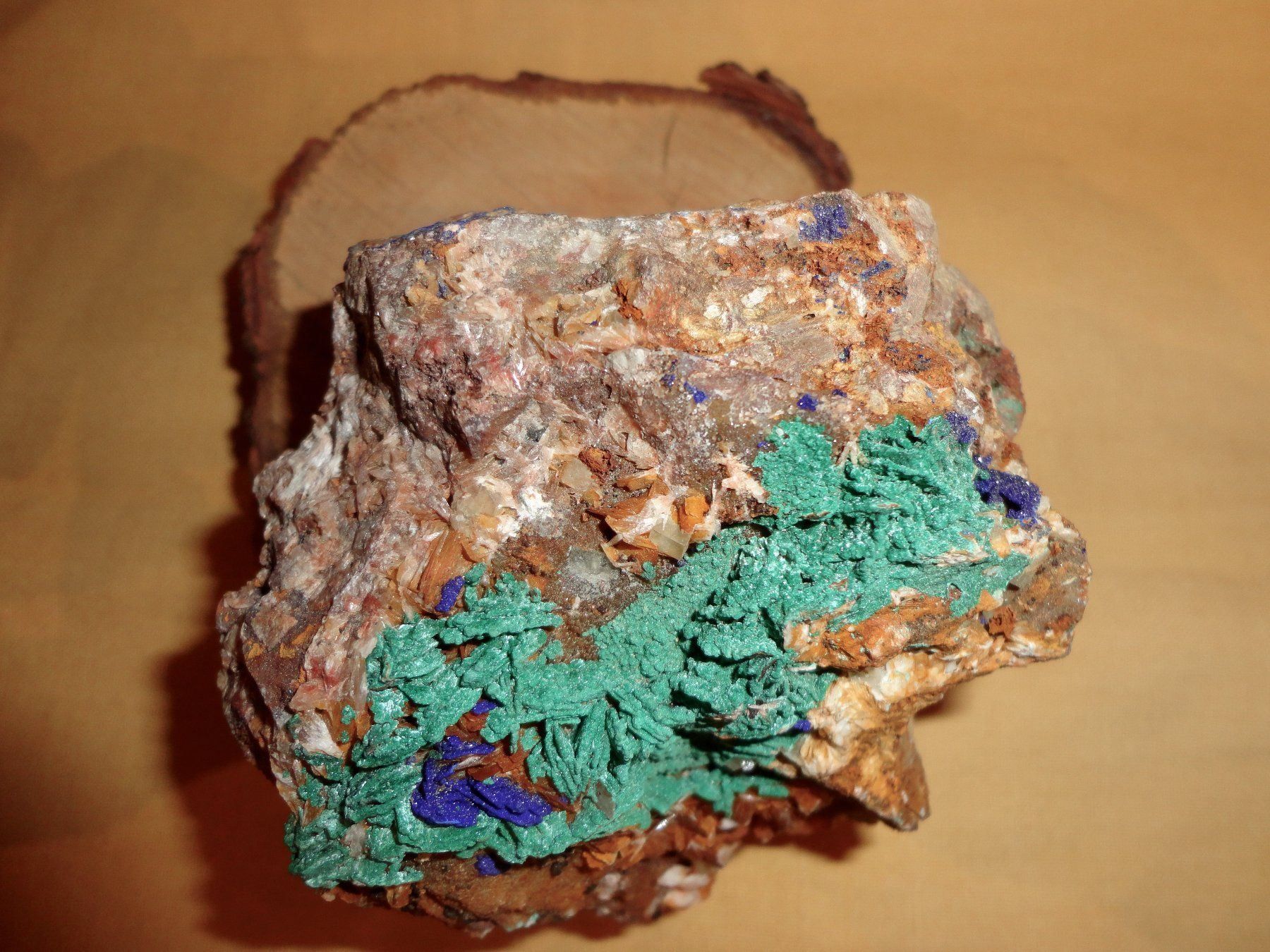 Minerali & Pietre curative: Malachit mit Azurit roh – Nuovo (secondo la descrizione) da Biberist venduto da Steine 1