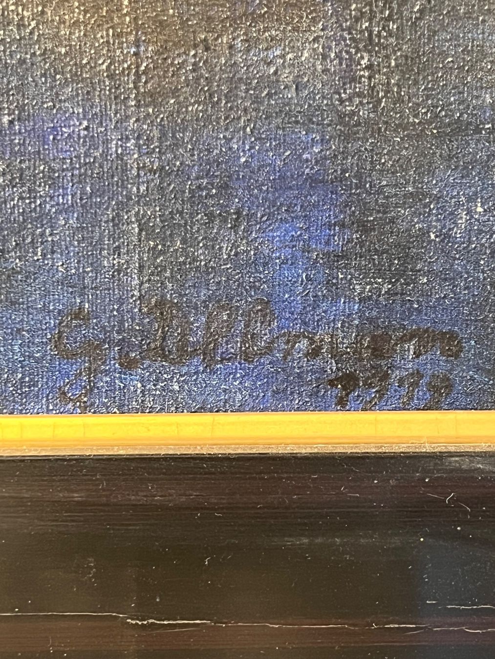 Gemälde: Impressionistische Arbeit von 1919 – Gebraucht aus Basel von pmART 3