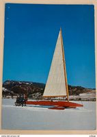 VALLÉE DE JOUX - Voilier à glace sur le Lac gelé, enfants