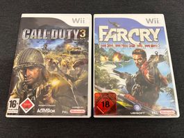 Wii Spiele Konvolut: Call of Duty 3 + Far Cry Vengeance
