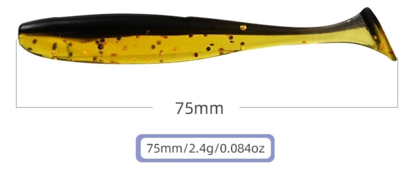 Esche: Easy Shiner fluo. gelb von Meredith - 75 mm – Nuovo e nell'imballaggio originale da Benglen venduto da Hubwig 1
