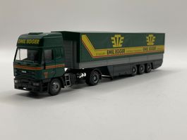 Rietze 60519 1:87 Iveco Eurostar Sattelzug Emil Egger