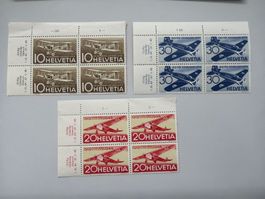 1944 Flugpostmarken Viererblock