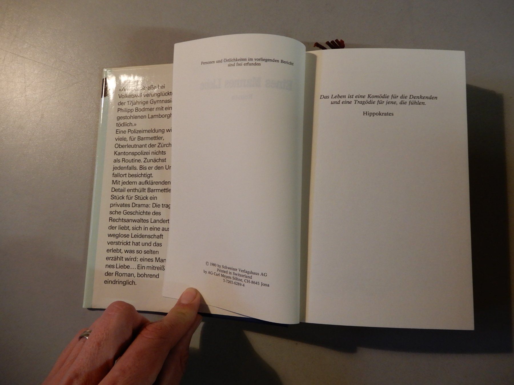 Libri: Alexander Ziegler: Eines Mannes Liebe - Roman – Usato da Erstfeld venduto da Mario_boe0 2