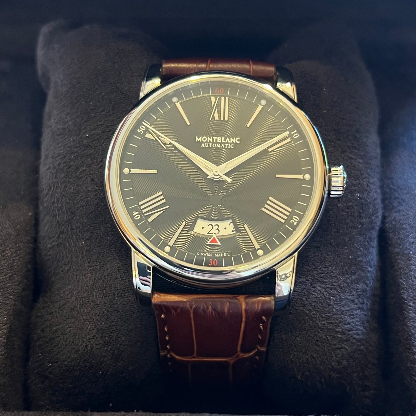 Montblanc Orologi: Montblanc 4810 Automatic Date Full Set 7390 – Usato da Carouge GE venduto da Watchaser