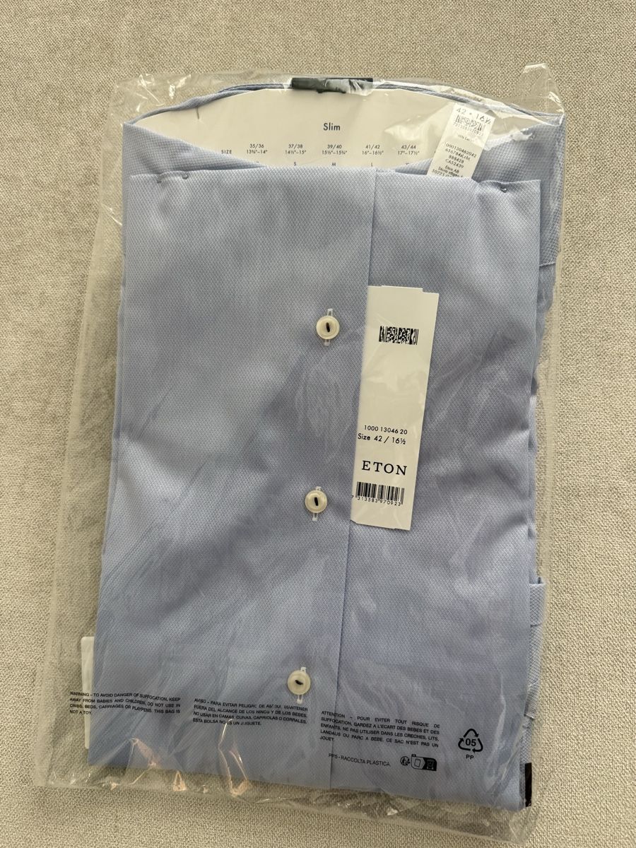 Hemden: Hemd ETON Slim blau  /  NEU/OVP – Neu und originalverpackt aus Schübelbach von Coopers6 5