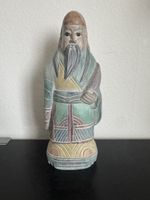 Asia Statue, Holzfigur, Handarbeit, Deko, Vintage 50 Zeichen
