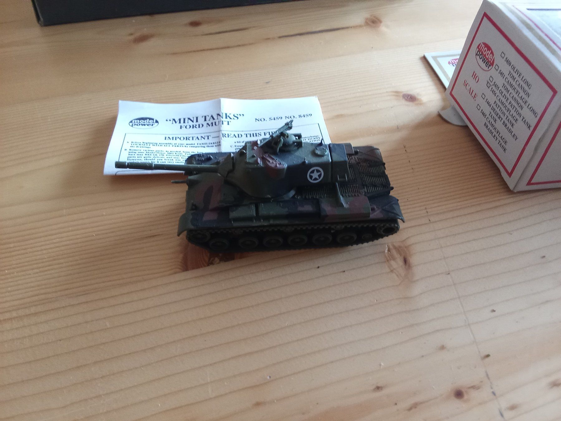 Schweizer Armee Modellbausätze & Standmodelle: Militär Panzer Patton U.S. Army H0 1:87 – Gebraucht aus Siblingen von Jayuah