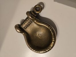Vintage Messing Aschenbecher Schäkel Maritim – Massiv 600g