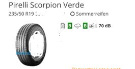 4 Pneu Pirelli Scorpion Verde 235/50 R19 (Zustand neuwertig)