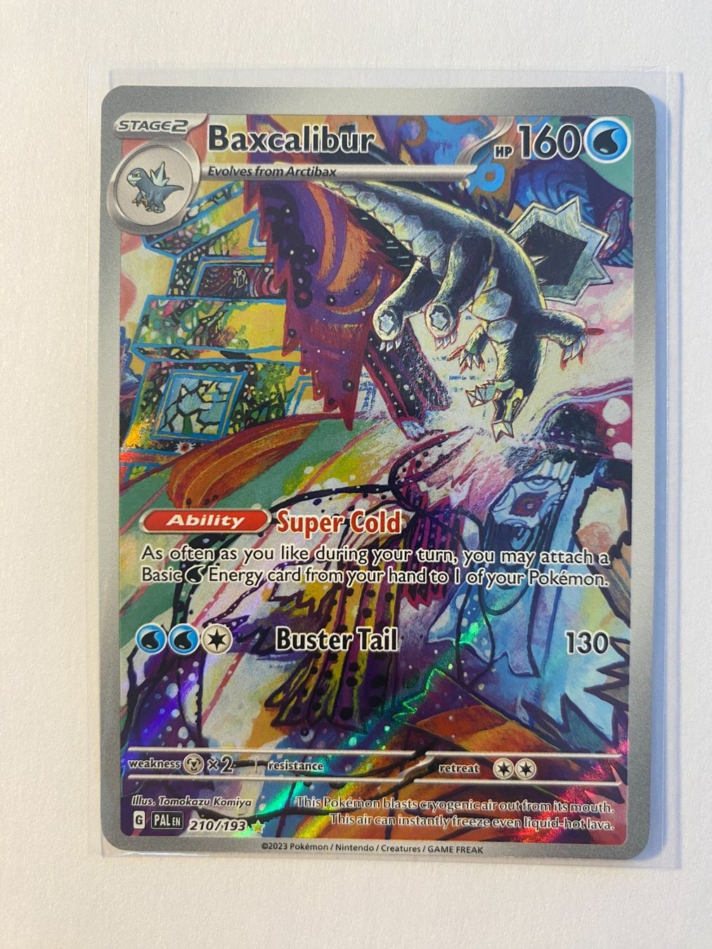 Pokémon Sammelbilder & Trading cards: Pokemon Baxcalibur 210/193 Paldea Evolved EN – Neu (gemäss Beschreibung) aus Weingarten-Kalthäusern von
