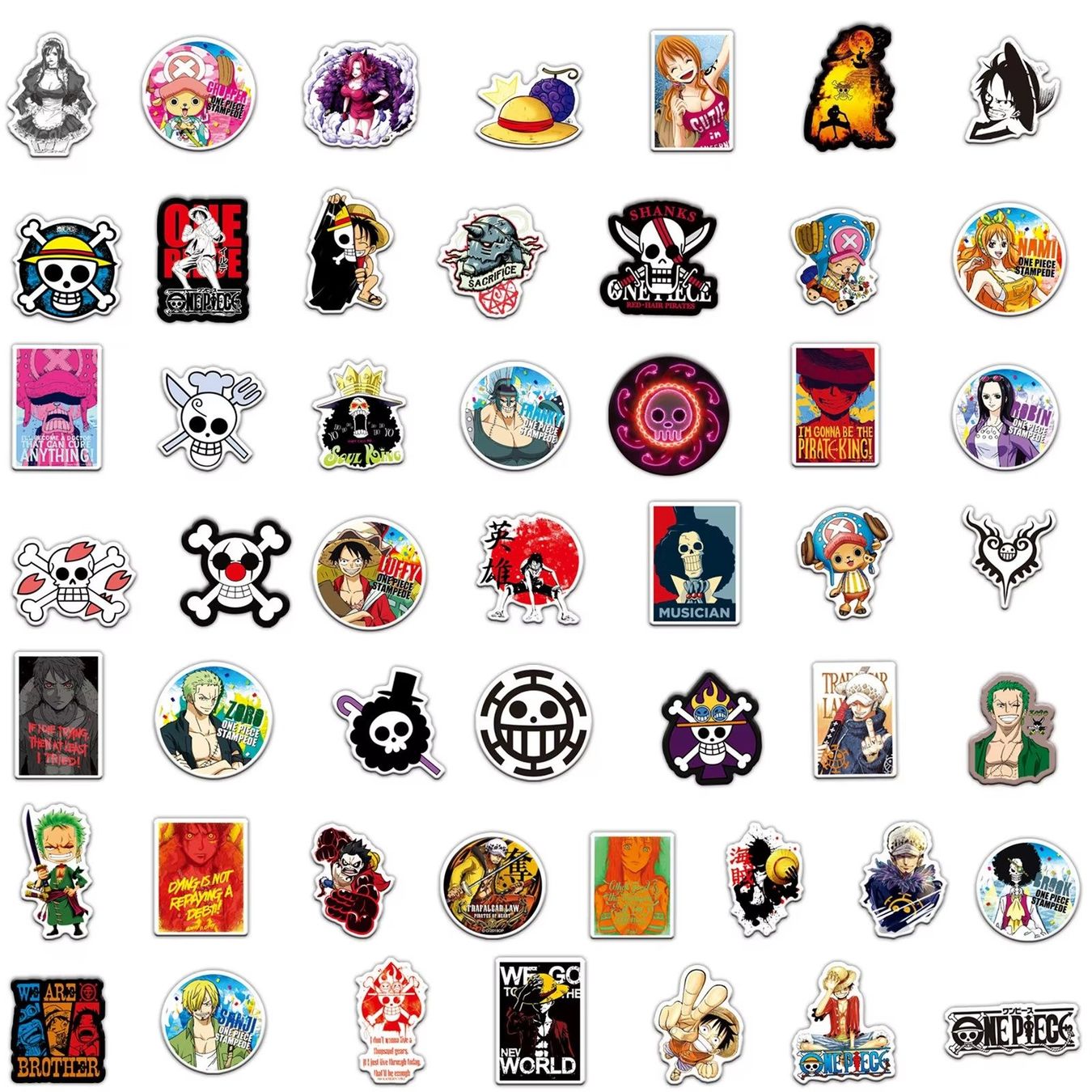 Sticker: 50 stk. Aufkleber Anime One Piece – Nuovo e nell'imballaggio originale da Uerkheim venduto da Kaufoption 1