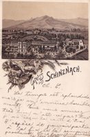 Schinznach braune Lithografie 1897