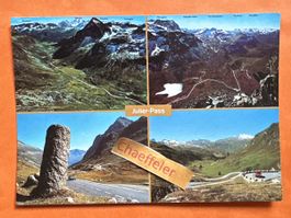 Julier-Pass, Panorama -Römer – Säule - Kehren Nordseite.  