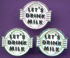 3 Pins  LET'S DRINK MILK