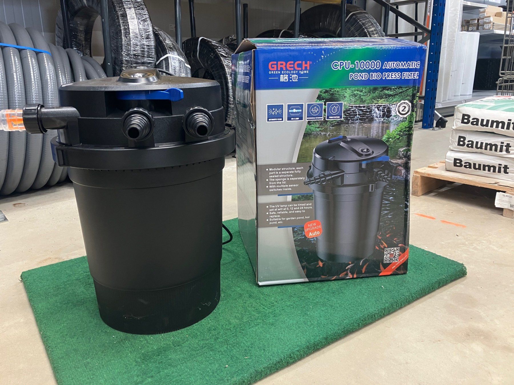 Altro: Teichfilter Grech CPU-10000 – Usato da Schinznach Dorf venduto da koi-breeder