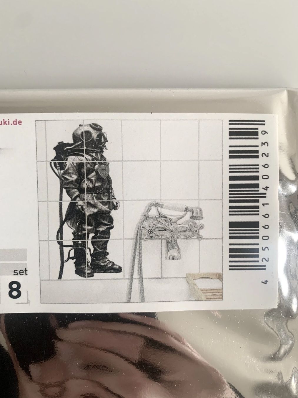 Aufkleber: 8er Set Fliesenkleber / Taucher – Neu und originalverpackt aus Bern von Fraeuleinhonig