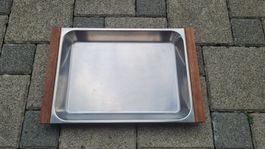 CH Armee / ZS / Chromstahl / Servierplatte / Restaurant