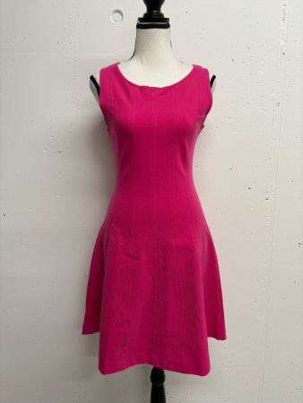 Zara Kleid Gr. S Pink Sommerkleid Baumwolle ausgestellt