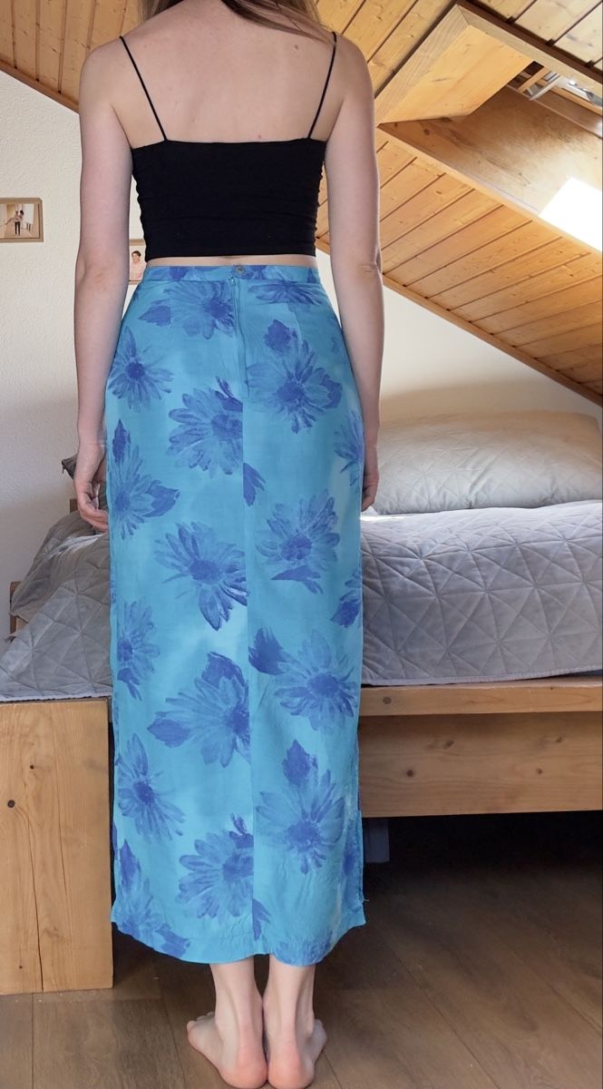H&M Gonne: Jupe longue fleurie Hennes Collection T36 – Usato da Vuippens venduto da Anna_as 2
