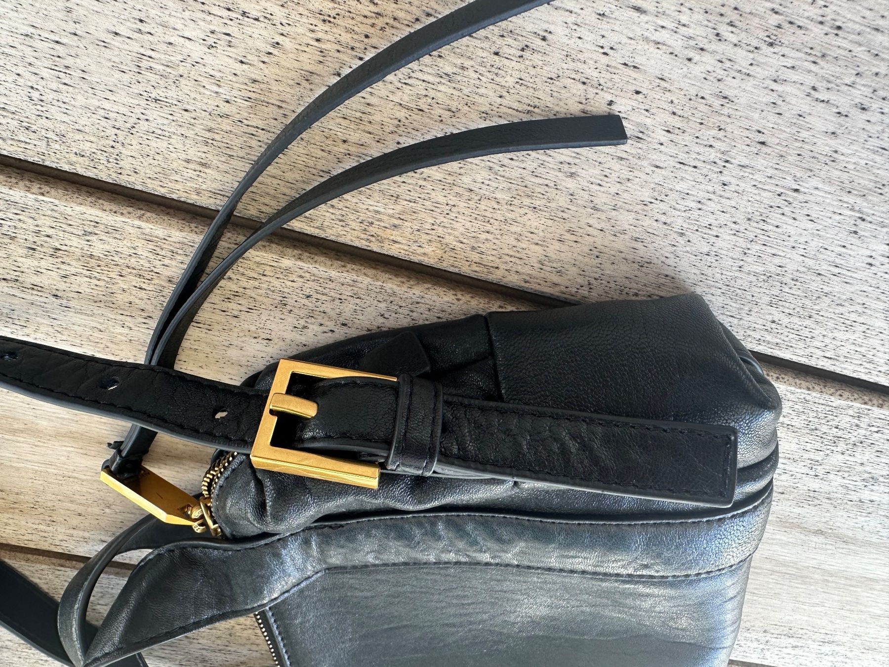 Allsaints Borse: ALLSAINTS Leder Umhängetasche, schwarz, neu – Nuovo (secondo la descrizione) da Winterthur venduto da sima17 5