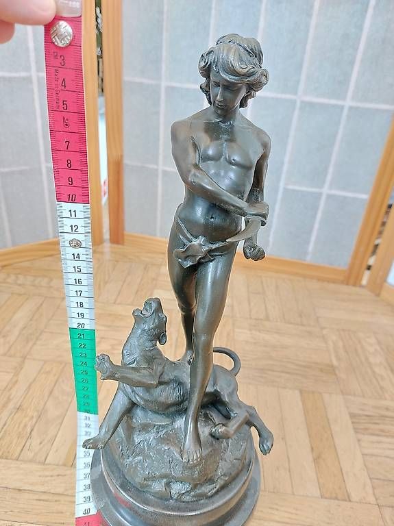 Sculptures & Statues: Bronzestatue Mann mit Löwe – D'occasion à Wetzikon ZH par flo_vg2f 3