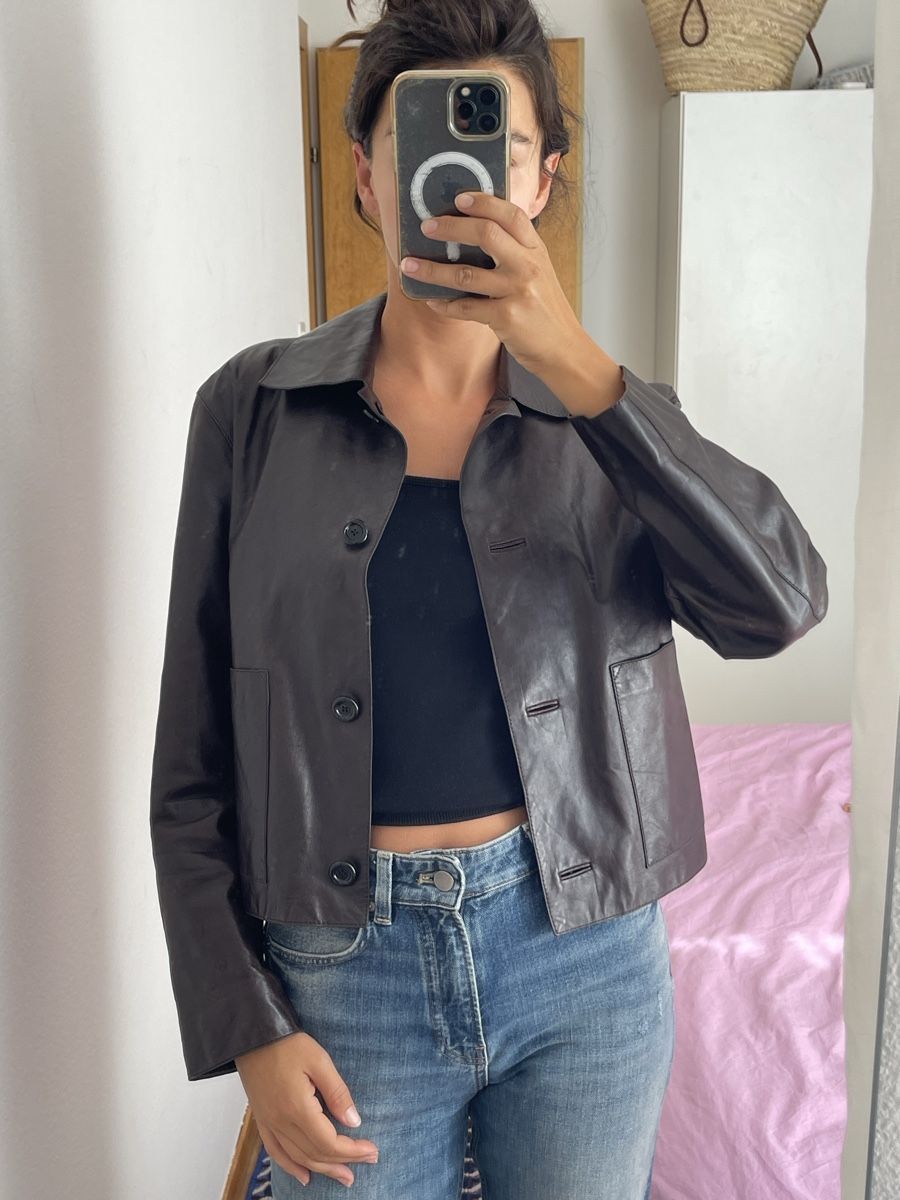 Massimo Dutti Vestes: Massimo dutti leather jacket in 36 – D'occasion à zürich par schmid1234 1