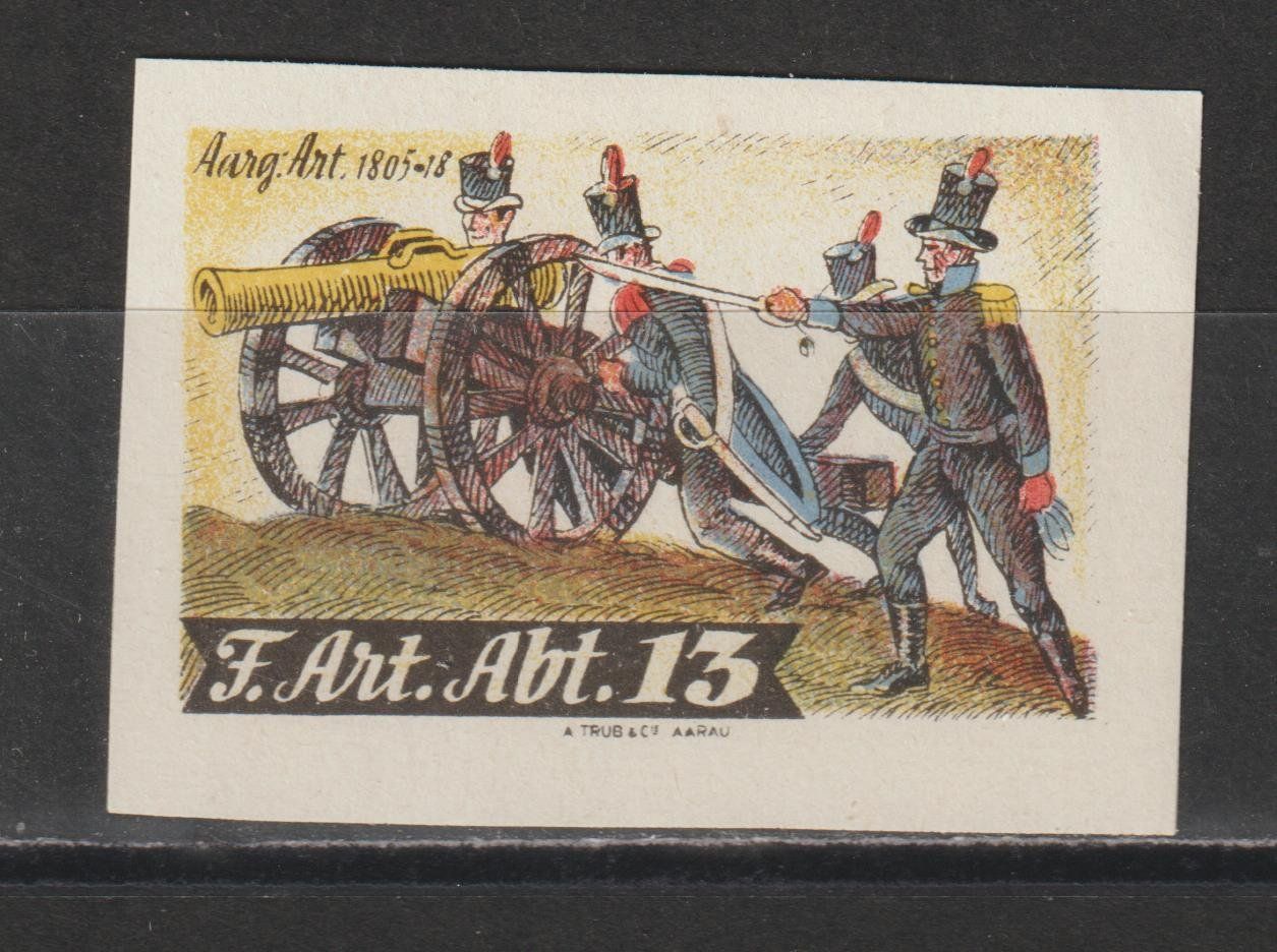 Tutti i francobolli: Artillerie Nr. 92/2 * – Usato da Siebnen venduto da Fstaehli