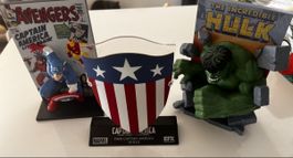 Marvel 3 Stück 3D Comic Ständer Captaim America und HULK