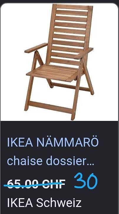 Stühle: Deux chaises d'extérieur ikea – Gebraucht aus Lausanne von bor_jg2t