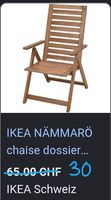 Deux chaises d'extérieur ikea