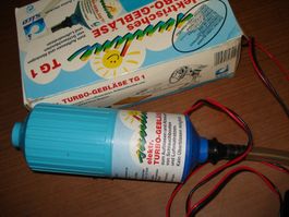 Turbo Luftgebläse TG 1   12 Volt mit gratis Stand-Handpumpe